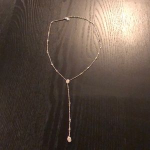 Kendra Scott Bethany Silver Y Necklace